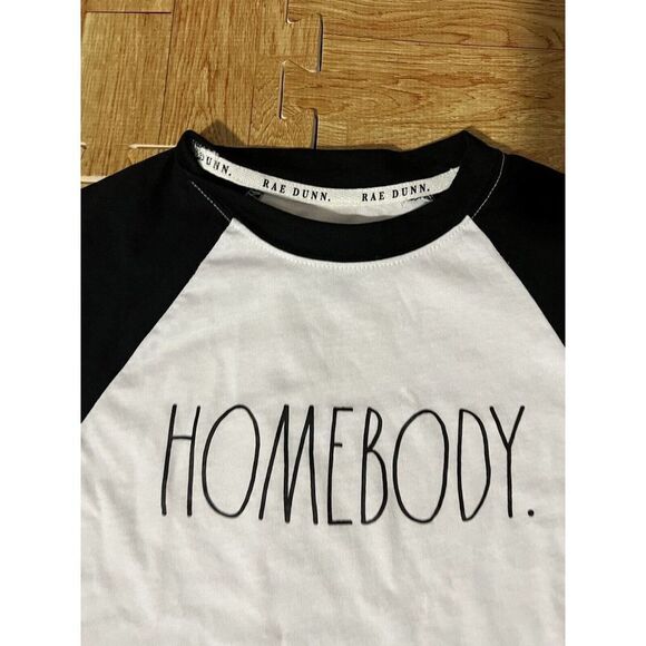 NWT Rae Dunn “Homebody” BOYS RAGLAN SHORT SLEEVE SHIRT Sz 5 - Picture 3 of 7